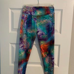 Abs2b Fitness Leggings Swirl Multicolor